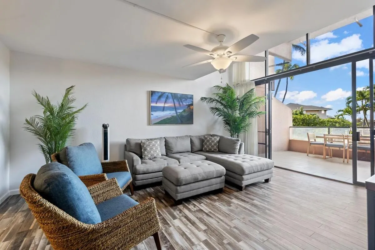아파트 Kahana Villa F208- Ocean View Spacious 2 Bedroom Across From Beach 라하이나